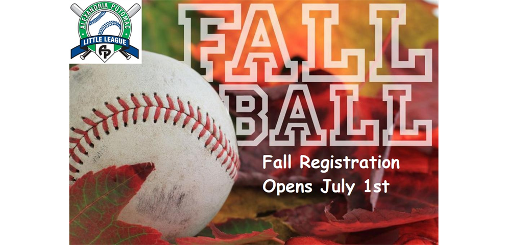 2022 Fall Registration Opens July 1st